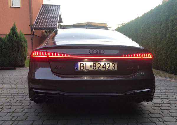 Audi A7 cena 218000 przebieg: 87000, rok produkcji 2019 z Łomża małe 379